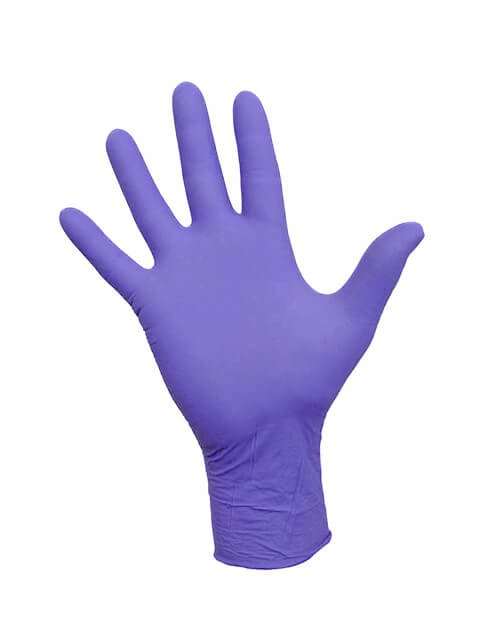 Фото: Перчатки нитриловые плотные (фиолетовые), XS / S / M / L, характеристики, описание
